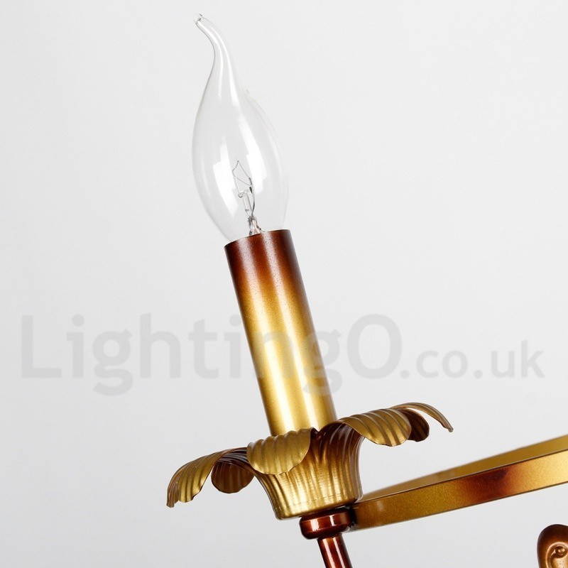 Πολυέλαιος 6 Light Retro Style Candle
