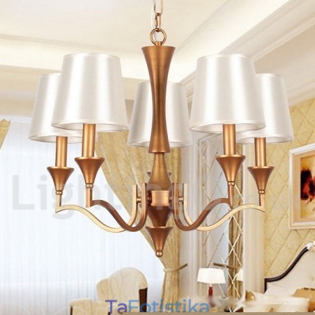 Πολυέλαιος 5 Light Rustic Mediterranean Style Candle Style Πολυέλαιος 5 Light Rustic Mediterranean Style Candle Style
