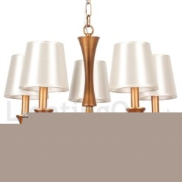 Πολυέλαιος 5 Light Rustic Mediterranean Style Candle Style