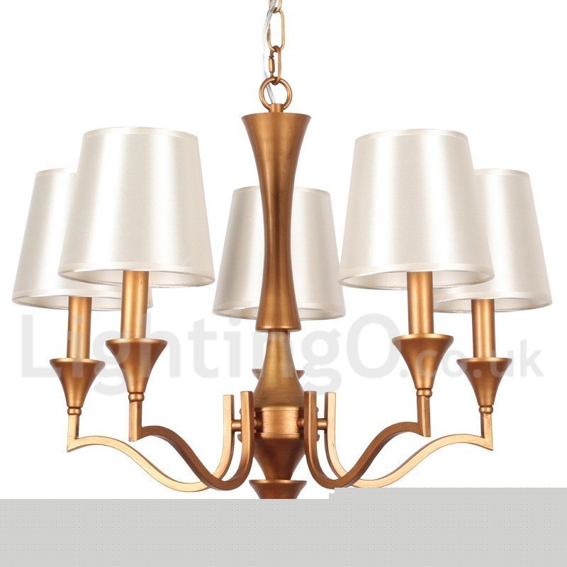 Πολυέλαιος 5 Light Rustic Mediterranean Style Candle Style