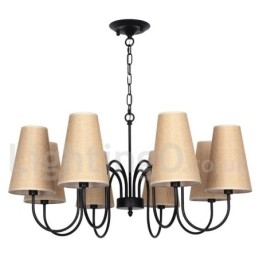Πολυέλαιος 8 Light Contemporary Rustic Mediterranean Style Candle Style