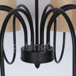 Πολυέλαιος 8 Light Contemporary Rustic Mediterranean Style Candle Style