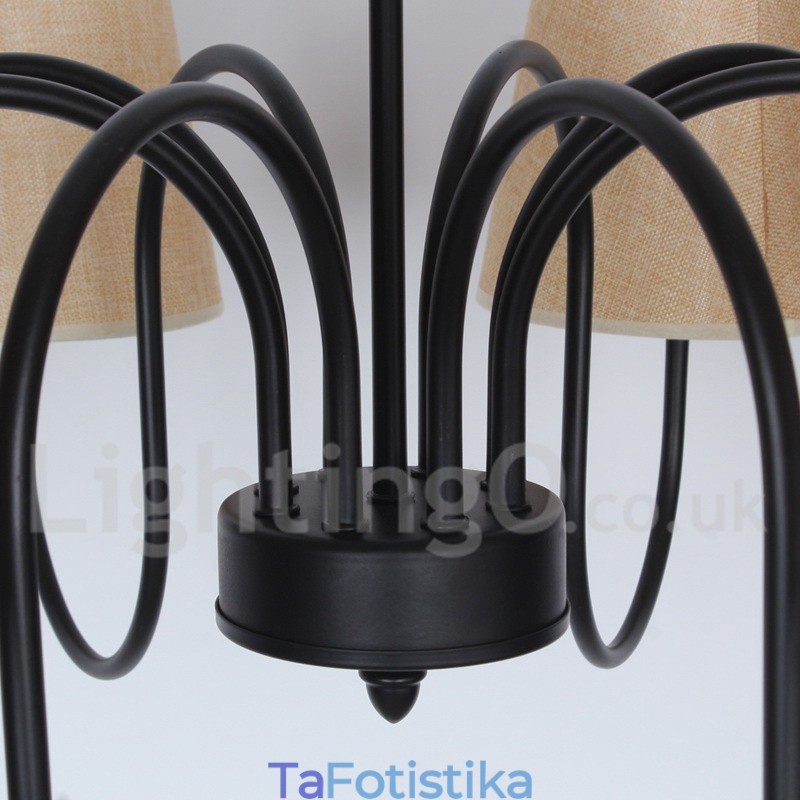 Πολυέλαιος 8 Light Contemporary Rustic Mediterranean Style Candle Style