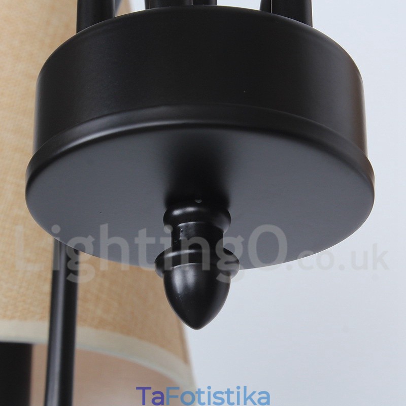 Πολυέλαιος 8 Light Contemporary Rustic Mediterranean Style Candle Style