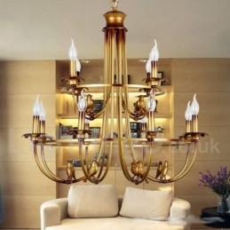Πολυέλαιος 12 Light Retro Style Candle