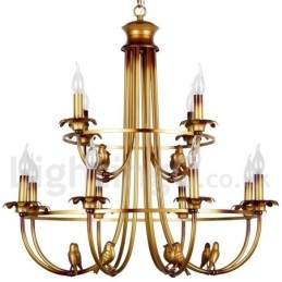 Πολυέλαιος 12 Light Retro Style Candle