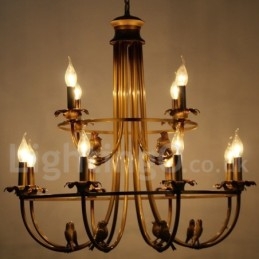Πολυέλαιος 12 Light Retro Style Candle