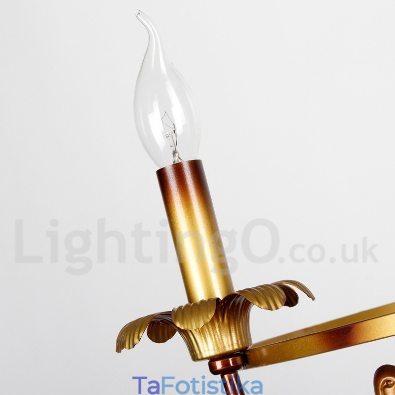 Πολυέλαιος 12 Light Retro Style Candle