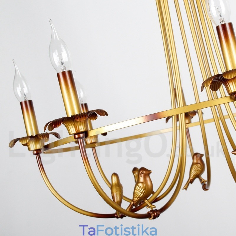 Πολυέλαιος 12 Light Retro Style Candle