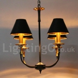Πολυέλαιος 4 Light Retro Contemporary Style Candle