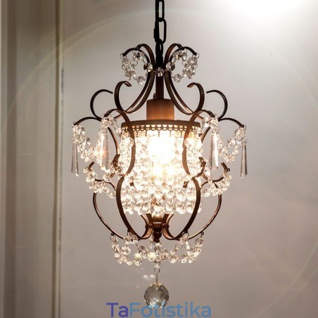 Σιδερένιος πολυέλαιος ζωγραφικής με διαφανές κρυστάλλινο μοντέρνο φωτιστικό Σιδερένιος πολυέλαιος ζωγραφικής με διαφανές κρυστάλλινο μοντέρνο φωτιστικό