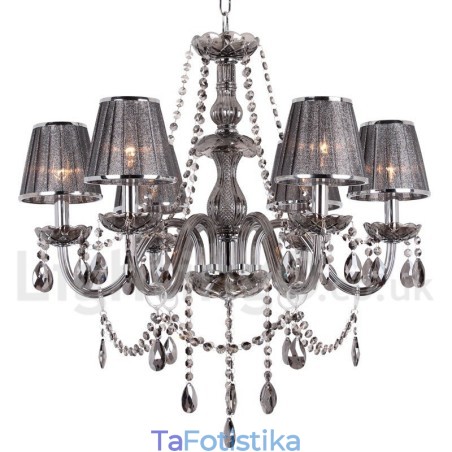 Πολυέλαιος 6 Light K9 Crystal Candle Style Πολυέλαιος 6 Light K9 Crystal Candle Style