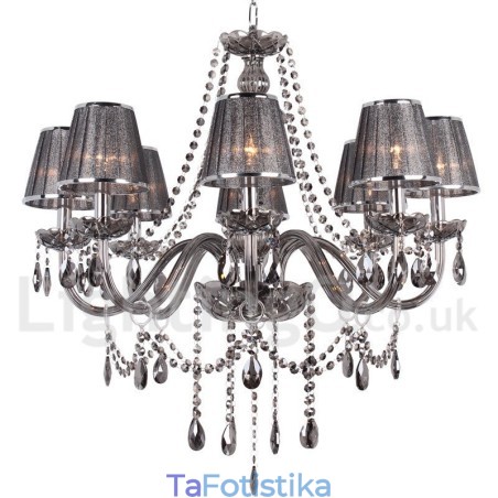 Πολυέλαιος 8 Light K9 Crystal Candle Style