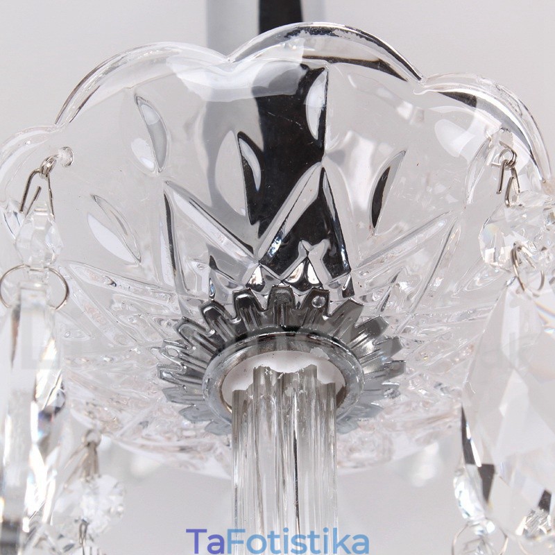 Πολυέλαιος 8 Light Contemporary K9 Crystal Style Candle