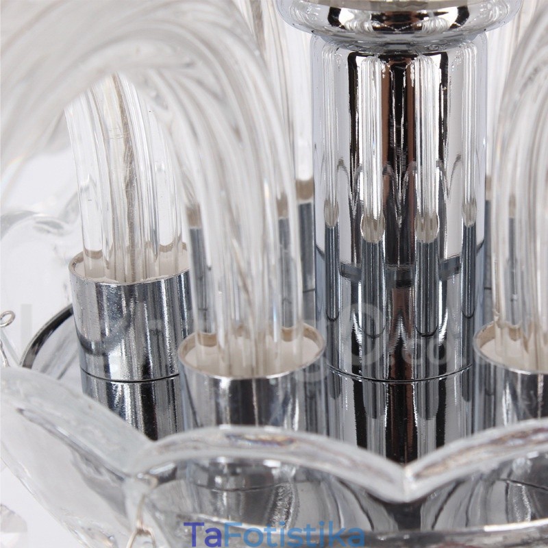 Πολυέλαιος 3 Light Contemporary K9 Crystal Style Candle