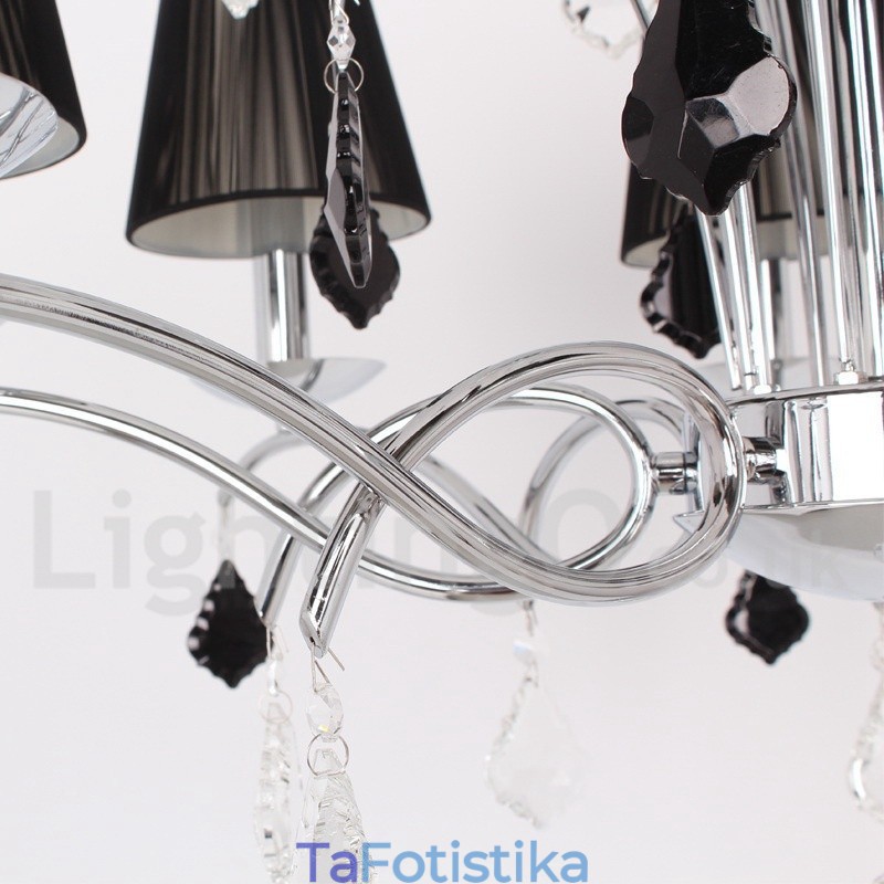 Πολυέλαιος 8 Light Contemporary K9 Crystal Style Candle