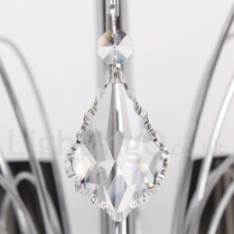 Πολυέλαιος 8 Light Contemporary K9 Crystal Style Candle