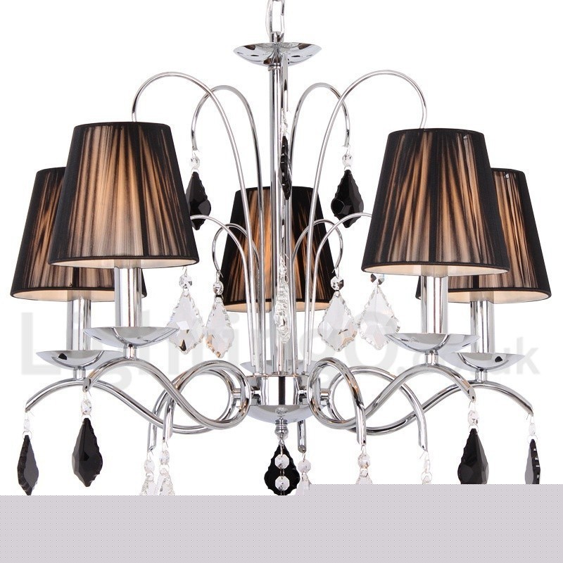 Πολυέλαιος 5 Light Contemporary K9 Crystal Style Candle