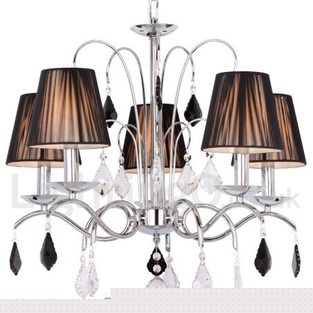 Πολυέλαιος 5 Light Contemporary K9 Crystal Style Candle