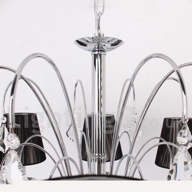 Πολυέλαιος 5 Light Contemporary K9 Crystal Style Candle