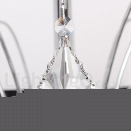 Πολυέλαιος 5 Light Contemporary K9 Crystal Style Candle