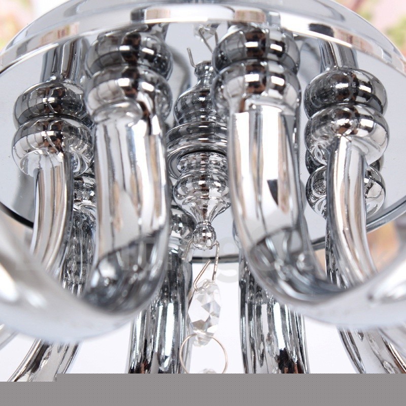 Πολυέλαιος 8 Light Contemporary K9 Crystal Style Candle
