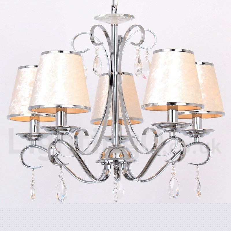 Πολυέλαιος 5 Light Contemporary K9 Crystal Style Candle