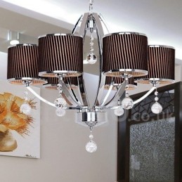 Πολυέλαιος 6 Light Contemporary K9 Crystal Style Candle
