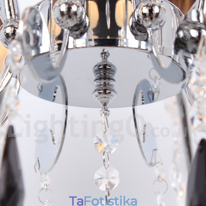 Πολυέλαιος 8 Light Contemporary K9 Crystal Style Candle