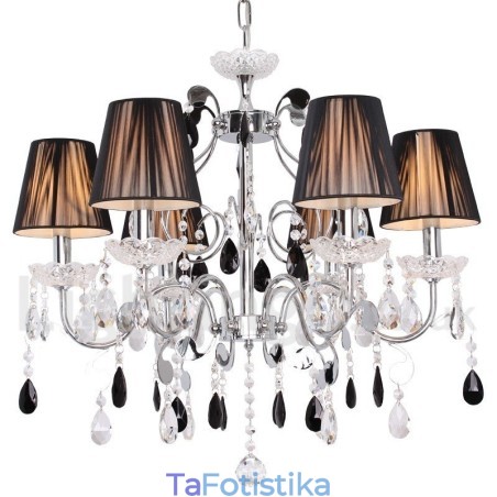 Πολυέλαιος 6 Light Contemporary K9 Crystal Style Candle