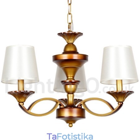 Πολυέλαιος 3 ελαφρύ ρετρό μεσογειακό στυλ ρουστίκ κεριού