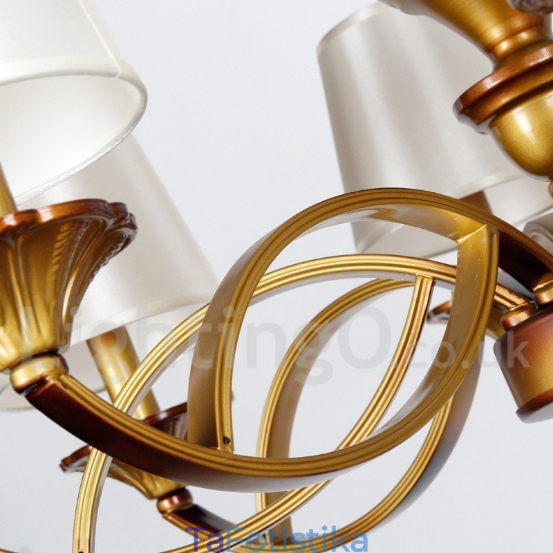 Πολυέλαιος 3 ελαφρύ ρετρό μεσογειακό στυλ ρουστίκ κεριού