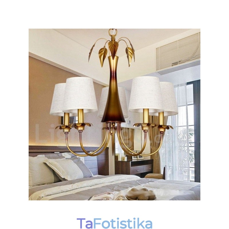 Πολυέλαιος 5 Light Modern Contemporary Rustic Style Candle