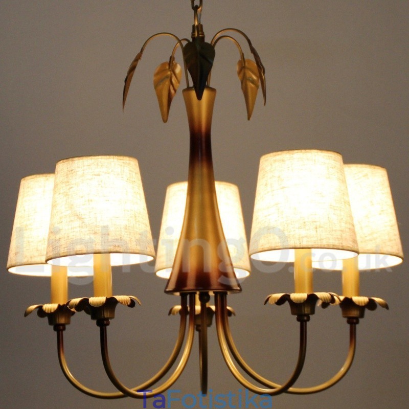 Πολυέλαιος 5 Light Modern Contemporary Rustic Style Candle