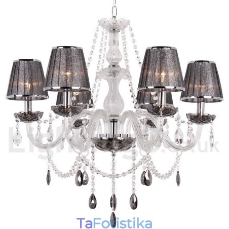Πολυέλαιος 6 Light K9 Crystal Candle Style