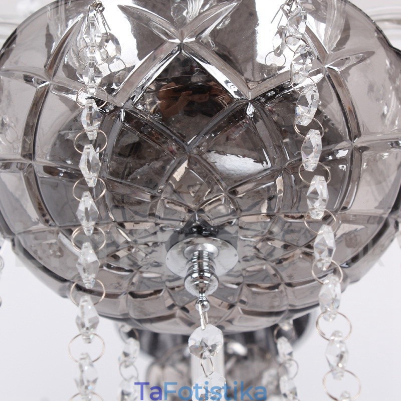 Πολυέλαιος 8 Light K9 Crystal Candle Style