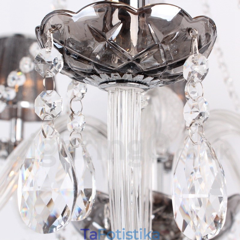 Πολυέλαιος 8 Light K9 Crystal Candle Style