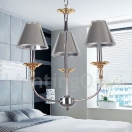 Πολυέλαιος 3 Light Modern Contemporary Chrome Style Candle