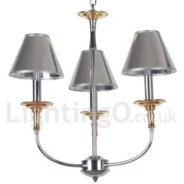 Πολυέλαιος 3 Light Modern Contemporary Chrome Style Candle
