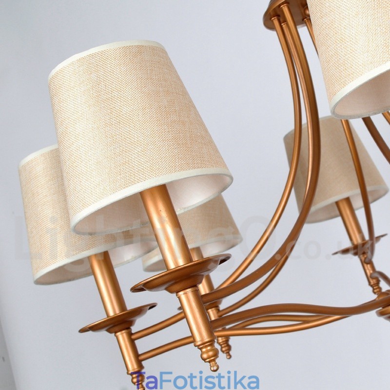 Πολυέλαιος 6 Light Rustic Retro Mediterranean Style Candle Style