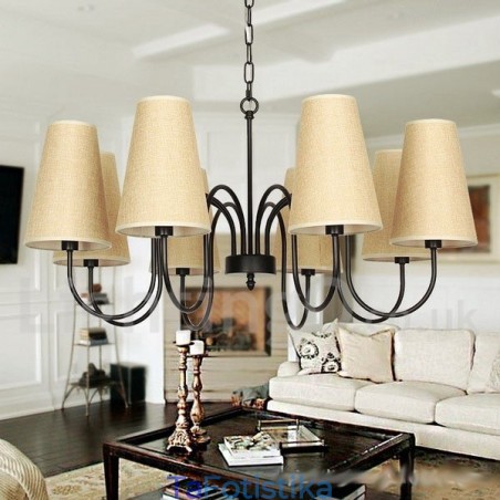 Πολυέλαιος 8 Light Retro Contemporary Style Candle