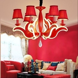 Creative Garden Lights Κόκκινος ακρυλικός πολυέλαιος