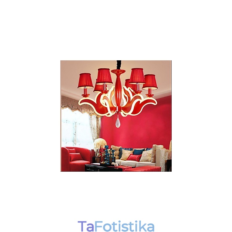Creative Garden Lights Κόκκινος ακρυλικός πολυέλαιος