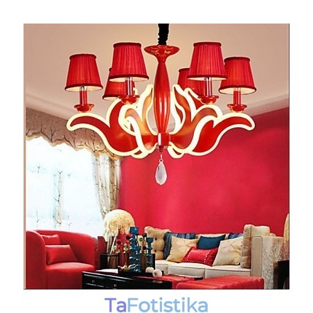 Creative Garden Lights Κόκκινος ακρυλικός πολυέλαιος Creative Garden Lights Κόκκινος ακρυλικός πολυέλαιος