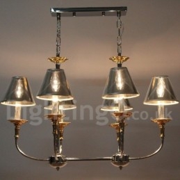 Πολυέλαιος 6 Light Modern Contemporary Chrome Candle Style