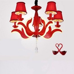Creative Garden Lights Κόκκινος ακρυλικός πολυέλαιος