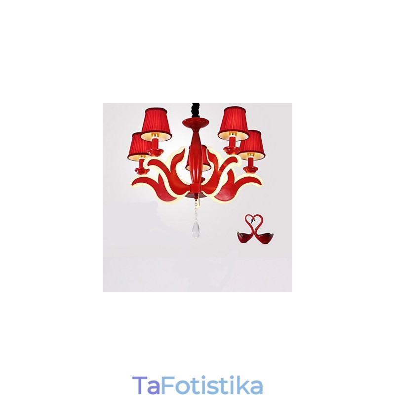 Creative Garden Lights Κόκκινος ακρυλικός πολυέλαιος