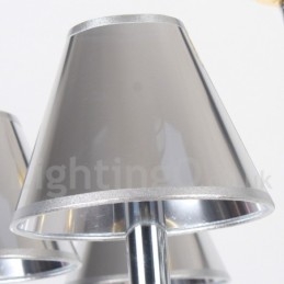 Πολυέλαιος 4 Light Modern Contemporary Chrome Style Candle