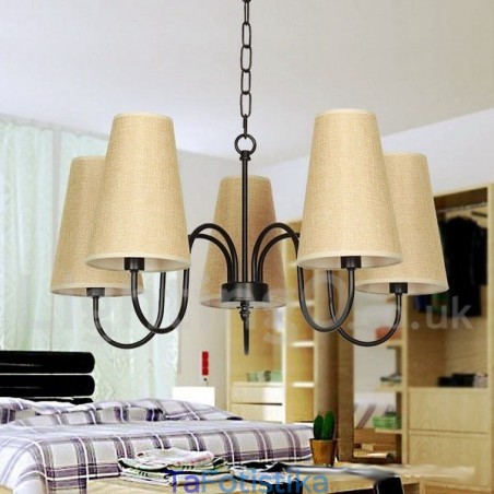 Πολυέλαιος 5 Light Retro Contemporary Style Candle Πολυέλαιος 5 Light Retro Contemporary Style Candle
