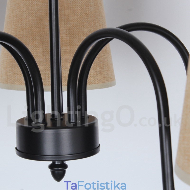 Πολυέλαιος 5 Light Retro Contemporary Style Candle